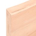 vidaXL Nástenná polica 160x40x(2-6) cm neošetrený dubový masív