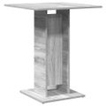 vidaXL Bistro stolík sivý sonoma 60x60x75 cm spracované drevo