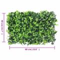 vidaXL Umelý plot z listov 6 ks zelený 40x60 cm