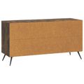 vidaXL TV skrinka Dymový dub 99 x 34,5 x 50 cm Kompozitné drevo