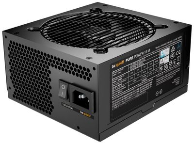 Be quiet! / zdroj PURE POWER 13M 1000W / ATX 3.1 / 120mm fan / 80 Plus Gold Zdroj, ATX 3.1, 1000W, aktívne PFC, 120mm ventilátor, 80PLUS Gold, modulárny
