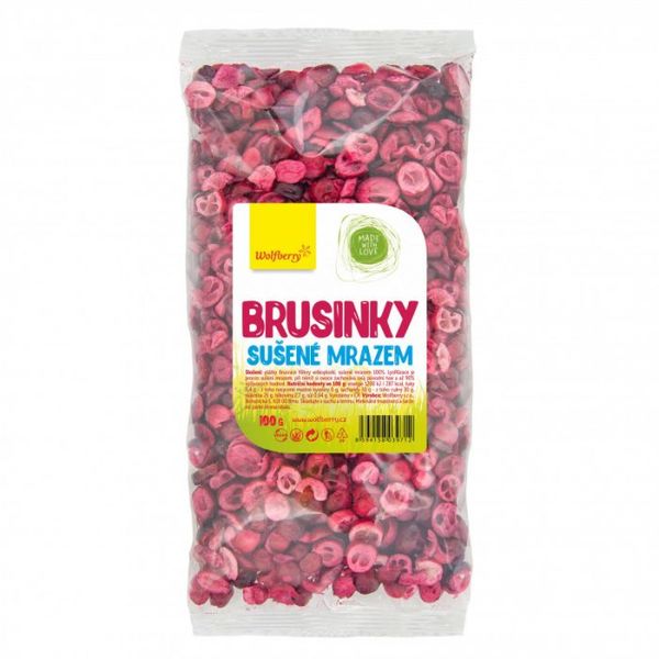 Lyofilizované brusnice - Wolfberry, 16 x 100 g