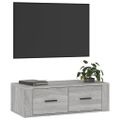 vidaXL Závesná TV skrinka sivý dub sonoma 80x36x25 cm spracované drevo
