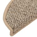 vidaXL Kobercové nášľapy na schody 15 ks hnedé 56x17x3 cm