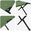 vidaXL Skladacia kempingová posteľ Zelená 193 x 69 x 45 cm
