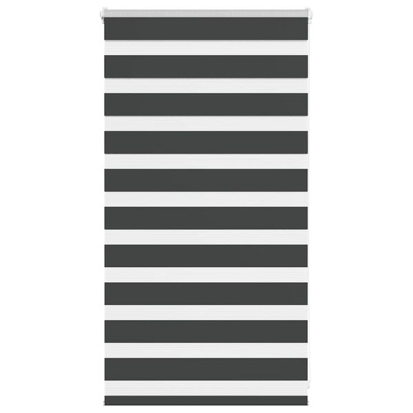 vidaXL Zebra roleta čierna 85x100 cm šírka látky 80,9 cm polyester