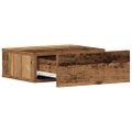 vidaXL plávajúce nočné stolíky 2 ks Old Wood 40x32x15 cm