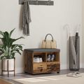 vidaXL Predsieňová lavica Staré drevo 60 x 38 x 46 cm