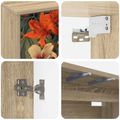 vidaXL Nástenný TV kabinet GENNEP 69 x 33 x 40 cm Dub sonoma