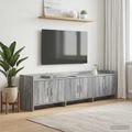 vidaXL TV skrinka 168 x 33 x 47 cm Sivý Sonoma Kompozitné drevo