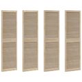 vidaXL Skříňové dvere s dverami 4 ks Prírodná 201 x 2,1 x 59,5 cm