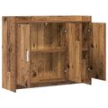 vidaXL Servírovacia skriňa Staré drevo 98,5 x 33 x 80 cm