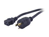 Elektrický kábel - IEC 60320 C19 do NEMA L6-20 (M) - 3,7 m - čierna - pre P/N: SMT3000I-AR, SMT3000R2I-AR, SRT10KXLTW, SRT3000XLTW, SRT6KXLTW, SRT8KXLJ