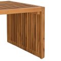vidaXL Záhradný bočný stôl Hnedá 90 x 50 x 36 cm Husté teakové drevo