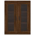 vidaXL Vysoká skrinka hnedý dub 69,5x34x180 cm spracované drevo