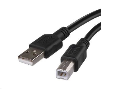 Kábel USB 2.0, A/M – B/M, 2m, čierna, EMOS S70202