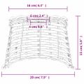vidaXL Tienidlo na stropnú lampu hnedé Ø20x15 cm prútené