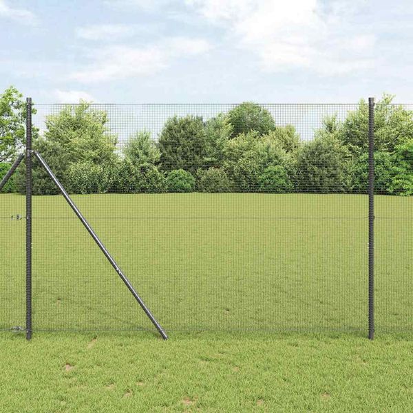 vidaXL Pevný kovaný drôtový plot 25 x 1,5 m (Š x V)