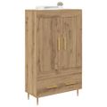 vidaXL Highboard Remeselný dub 69,5 x 31 x 115 cm Kompozitné drevo