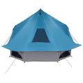 vidaXL Tipi stan 10-miestny Modrá taft
