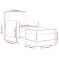vidaXL Kreslo s podnožkou vínovo-červené 60 cm látka