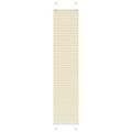 vidaXL Skladaná roleta krémová 50x200 cm, šírka látky 49,4 cm, polyester