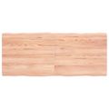 vidaXL Stolová doska svetlohnedá 120x50x(2-4)cm ošetrený masív hrany
