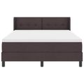 vidaXL Posteľ s pružinovým rámom Tmavohnedá 200 x 160 cm látka