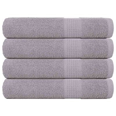 vidaXL Saunové osušky FROGN 4 ks sivé 80x200 cm 360 g/m²