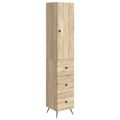 vidaXL Sada skríň 2 ks 34,5 x 34,5 x 90 cm Kompozitné drevo Dub sonoma