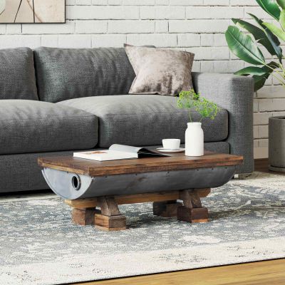 vidaXL Konferenčný stolík Prírodná 90 x 50 x 35 cm drevo