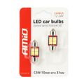 LED CANBUS 4014 10SMD Festoon C5W C10W C3W 31mm Biela 12V/24V