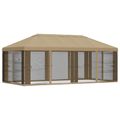 vidaXL Kryt altánku s bočnými stenami Béžová 600,5 x 300,5 cm