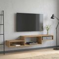 vidaXL Nástenný TV kabinet Nástenná montáž Dub artisan