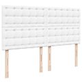 vidaXL Osmanský rám postele s matracom biela 180x200 cm umelá koža