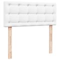 vidaXL Osmanský rám postele s matracom biela 120x190 cm umelá koža