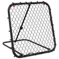 vidaXL Futbalové odrážadlo nastaviteľné čierne 84x73x60-80 cm oceľ