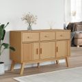 vidaXL Komoda OLDEN, hnedá 114x43x73,5 cm, borovicový masív