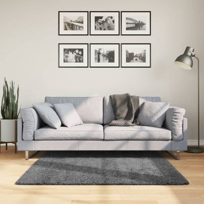 vidaXL Koberec OVIEDO, krátky vlas, antracitový 120x120 cm