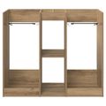 vidaXL Golfová skriňa Jednofarebný Remeselný dub 102 x 45 x 85,5 cm