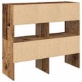 vidaXL Stojany na topánky 2 ks stohovateľné staré drevo 89,5x30x40 cm