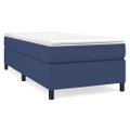 vidaXL Boxspring posteľ s matracom modrá 100x200 cm látka