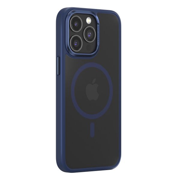 Puzdro Comma Joy Elegant Mag pre iPhone 15 Plus modré