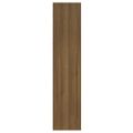 vidaXL Skriňa na knihy hnedý dub 60x30x135cm spracované drevo