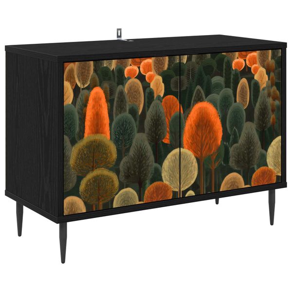 vidaXL TV skrinka ZAANDAM 69 x 33 x 50,5 cm Čierny dub