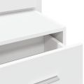 vidaXL Nástenné nočné skrinky s LED osvetlením 2 ks biele