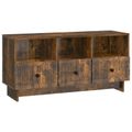 vidaXL TV skrinka Dymový dub 102 x 34,5 x 50 cm Kompozitné drevo