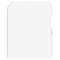 vidaXL Nočné stolíky s LED svetlami 2 ks biele 50x40x45 cm
