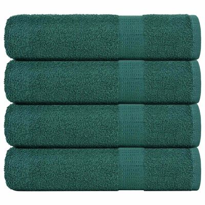 vidaXL Osušky do kúpeľne FROGN 4 ks zelené 100x150 cm 360 g/m²