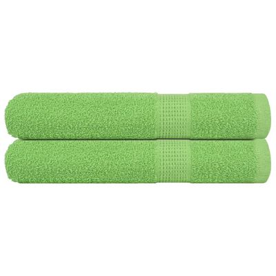 vidaXL Saunové osušky FROGN 2 ks jablkovo zelené 80x200 cm 360 g/m²